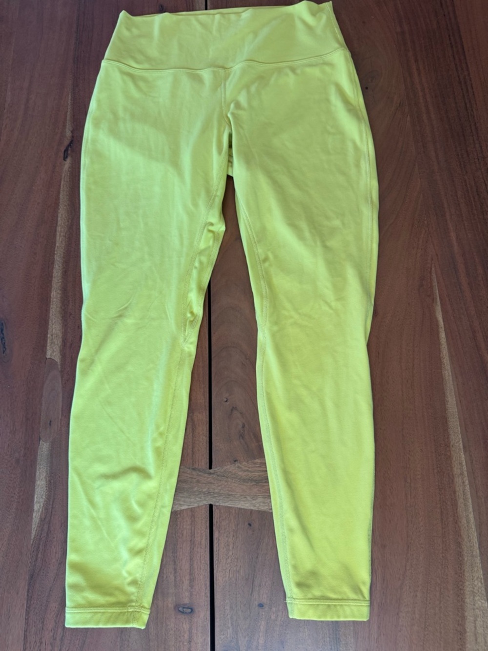 Lululemon Align High-Rise Leggings | Neon Yellow Soft Yoga Pants Activewear - Picture 3 of 4